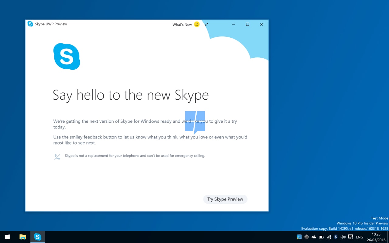 Una prima occhiata alla futura App Universale di Skype per Windows 10 (foto)