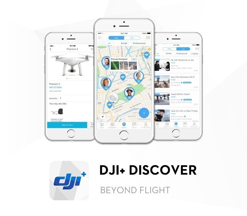 Provate DJI+ Discover, applicazione ricca di funzioni per gli amanti dei droni (video)