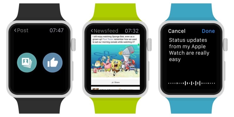 Littlebook porta Facebook su Apple Watch