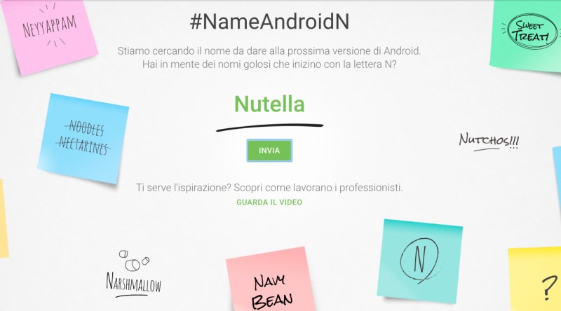 Il nome di Android lo sceglierete voi, scrivendolo su questo sito! (video)