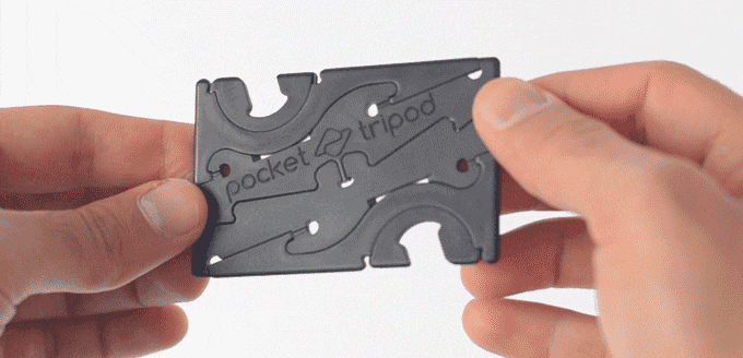 Pocket Tripod è lo stand per smartphone che sta nel portafoglio (video)