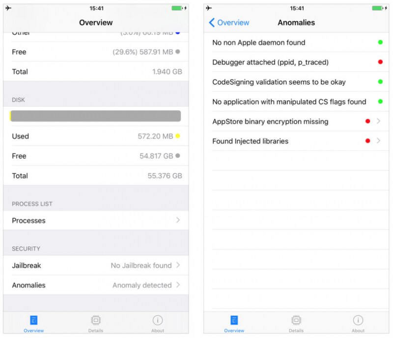 Una nuova app per iOS identifica jailbreak ed eventuali minacce