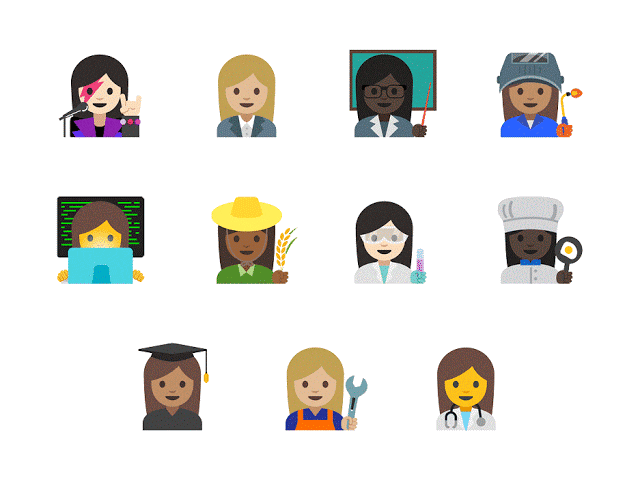 Google presenta nuove emoji contro la disuguaglianza di genere (foto) (Aggiornato)