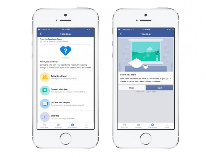 Facebook lancia uno strumento per la prevenzione dei suicidi