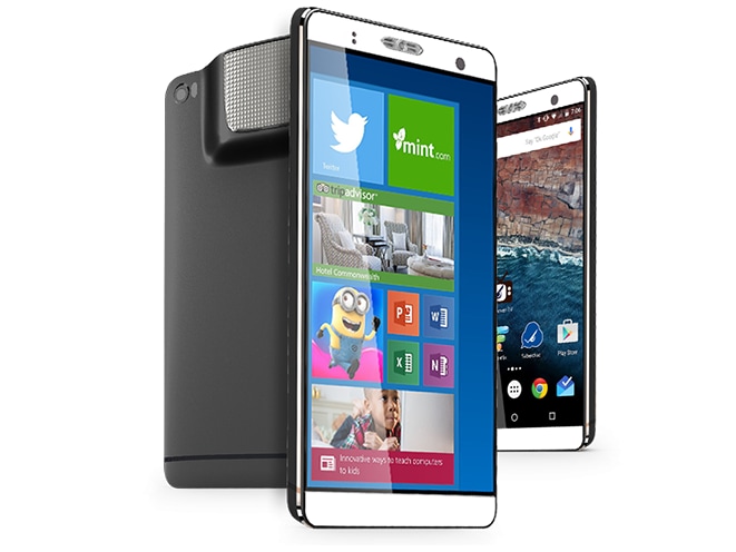 Scoprite Akyumen Holophone, smartphone con proiettore ed anche Windows 10 (foto)