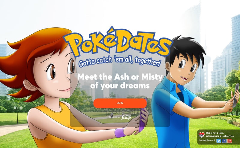 PokéDates è un sito di incontri dedicato ai giocatori di Pokémon GO
