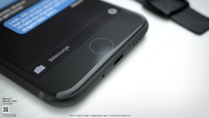 Guardate questi ottimi render di iPhone 7 in nero siderale (foto)