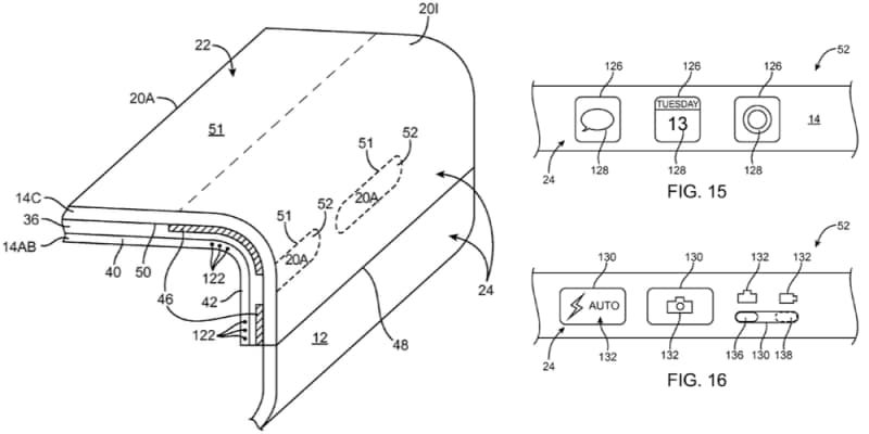 Apple brevetta tasti virtuali su display curvo (qualcuno ha detto Samsung)?
