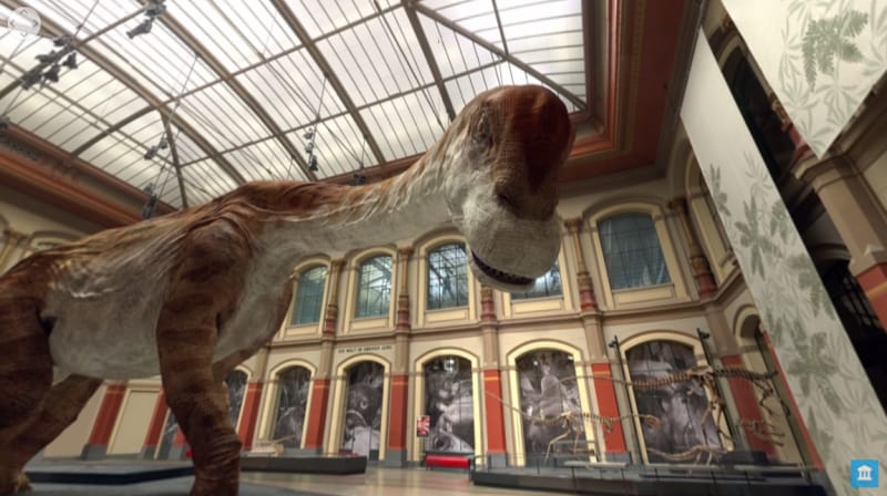 Dinosauri e altre creature estinte tornano in vita su Google Arts &amp; Culture