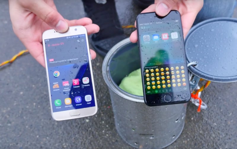 Resistenza all&#039;acqua: iPhone 7 batte Galaxy S7, ma non senza conseguenze (video)