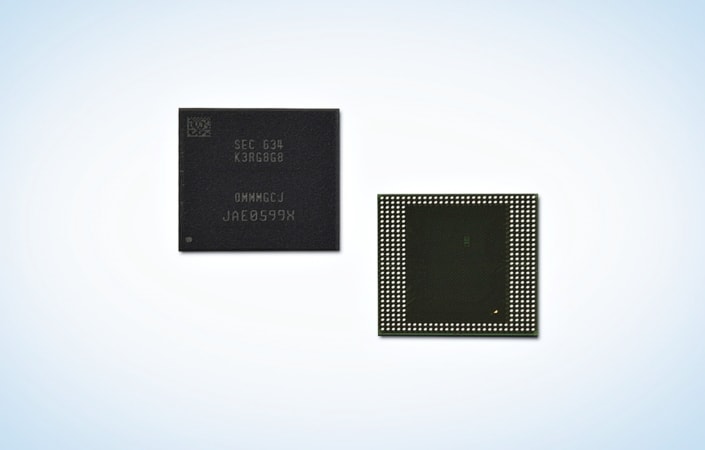 Samsung presenta la prima RAM LPDDR4 da 8 GB