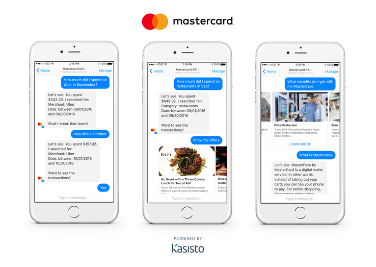 Mastercard lancerà il suo bot per Messenger, in arrivo in tutto il mondo