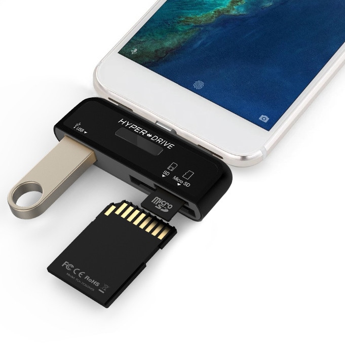 HyperDrive, adattatore USB Type-C per collegare chiavette e schede SD a smartphone e portatili