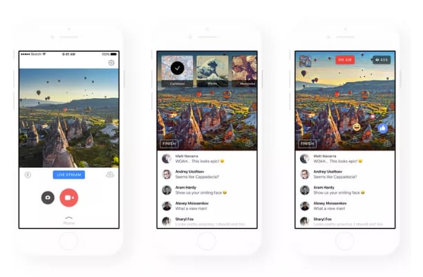 Adesso potete eseguire dirette Live su Facebook con gli effetti Prisma, ma solo da iPhone