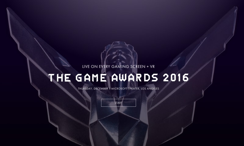 The Game Awards 2016, tutte le nomination