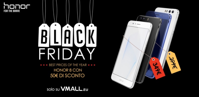 Honor 8 scontato di 50€ tra Black Friday e Cyber Monday