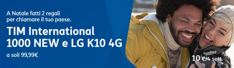 TIM International 1000 New torna disponibile e offre uno sconto su LG K10