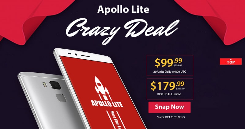 GearBest vuole che compriate un Vernee Apollo Lite, tanto da scontarlo fino a 99$