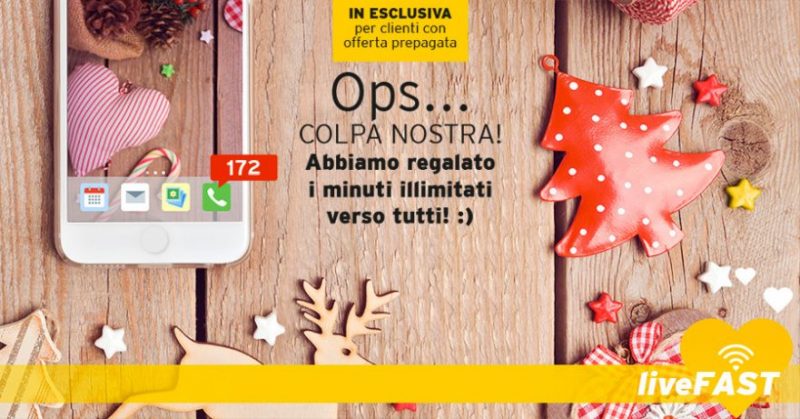 Fastweb Mobile regala chiamate illimitate gratuite a tutti i suoi clienti per Natale