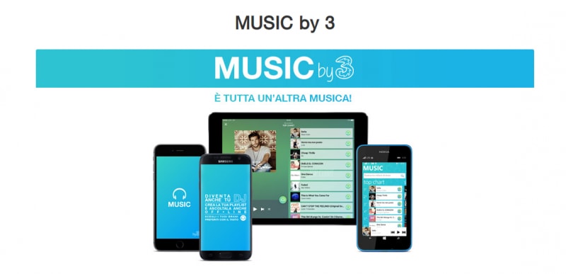 MUSIC by 3 e MOVIES by 3: nuovo nome per le app di streaming di 3 Italia (foto)