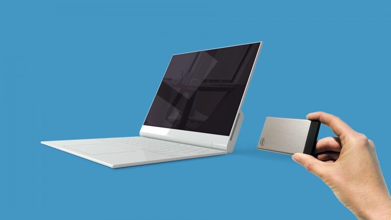 NexDock, il tablet 2-in-1 &quot;vuoto&quot;, prenderà vita con il PC carta di credito di Intel (foto)