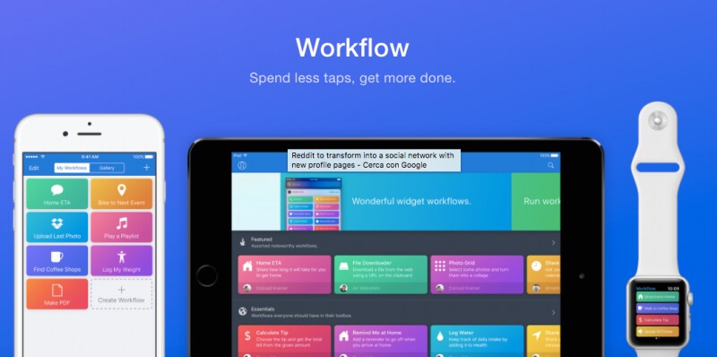 Apple acquisisce l&#039;app di automazione Workflow (e la rende gratis)