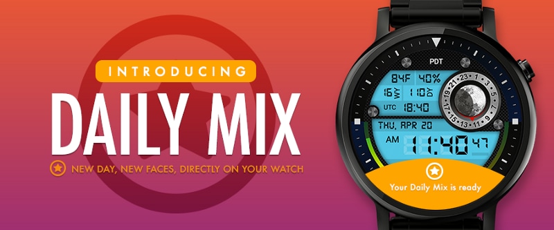 Facer introduce il Daily Mix: ogni giorno una watch face diversa
