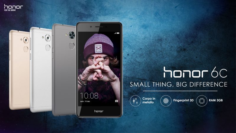 Honor 6C ufficiale: un nuovo e compatto medio gamma, che inciampa sulla precedente versione di Android (foto)