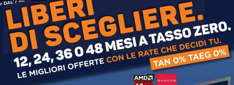 Volantino Unieuro 7-18 aprile: tasso zero su tutta la linea, anche P10 Lite, S8 ed iPhone 7 RED (foto)
