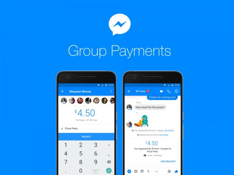 Messenger attiva i pagamenti anche nei gruppi, ma solo negli USA (foto e video)