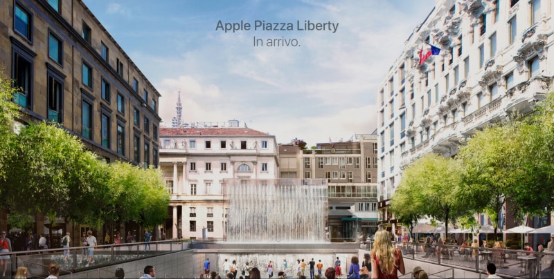 Ecco lo spettacolare progetto dell&#039;Apple Store che sorgerà in Piazza Liberty a Milano (foto)