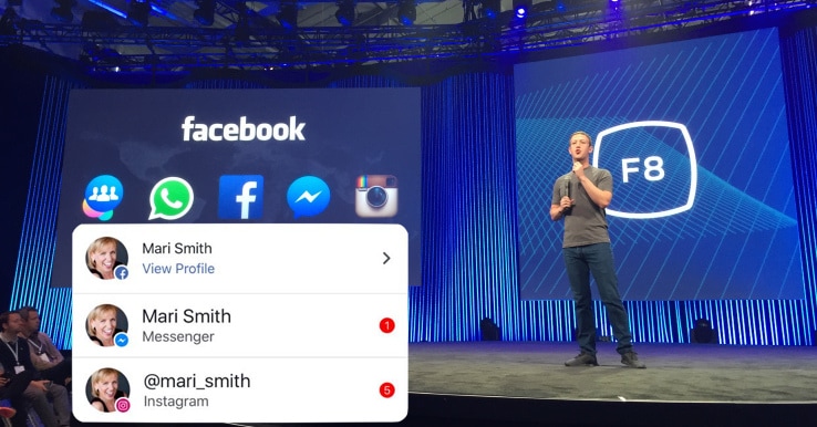 Facebook, Messenger e Instagram avranno notifiche unificate