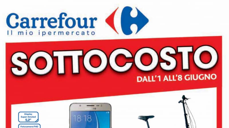 Volantino Carrefour 1-8 giugno: sottocosto su iPhone 7 a 599€ e Samsung Galaxy S7 a 399€ (foto)