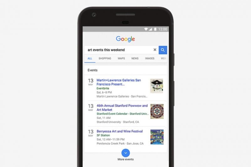 L&#039;app di Google suggerisce eventi nelle vicinanze, ma per ora solo negli USA (foto)
