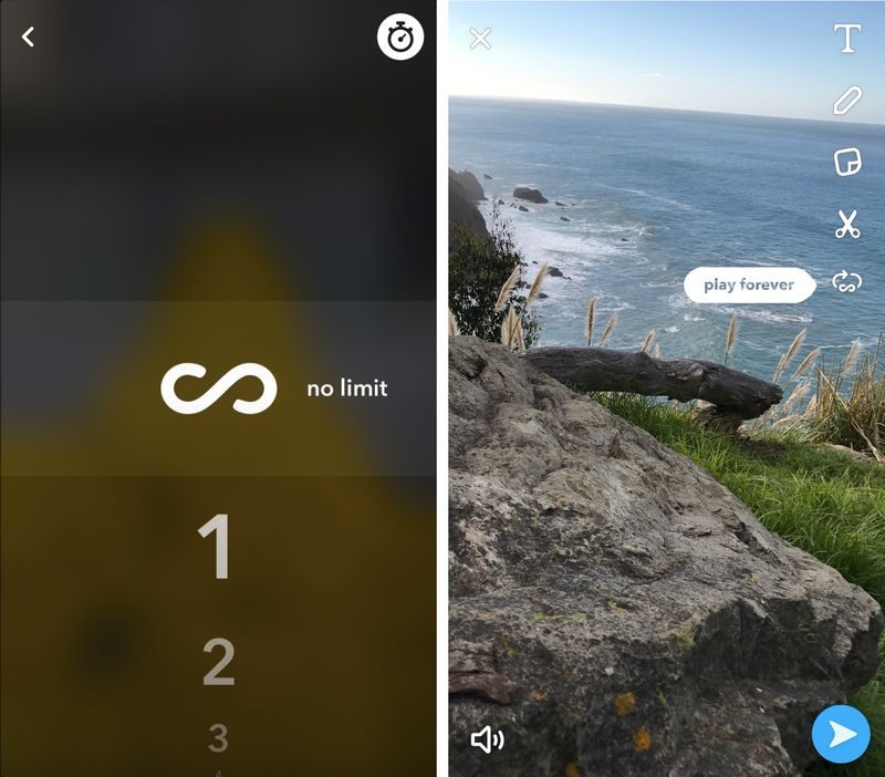 Snapchat si vendica di Instagram: arrivano i loop stile Boomerang ed altre novità (foto)