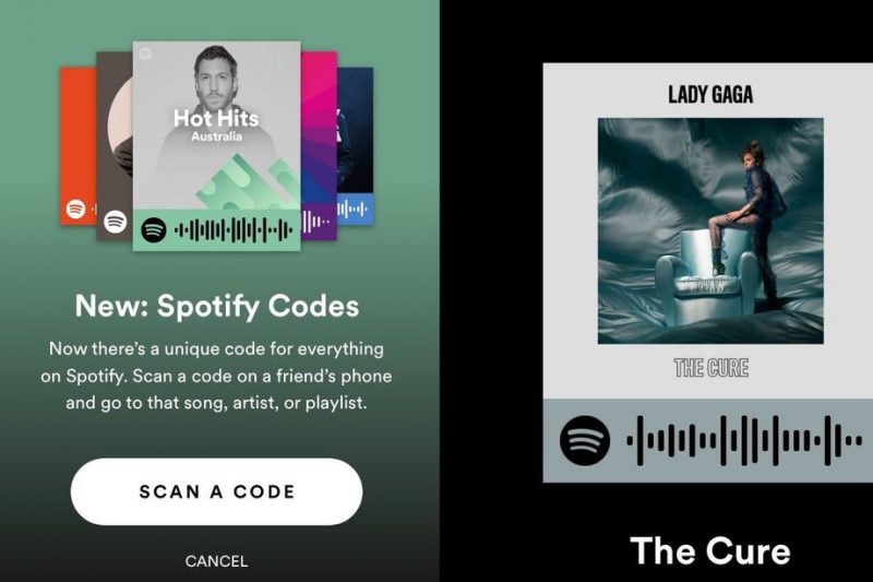 Cercate e condividete musica su Spotify con i nuovi codici a forma di onda (foto)