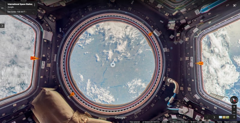 Da oggi potete visitare la Stazione Spaziale Internazionale su Street View (foto e video)