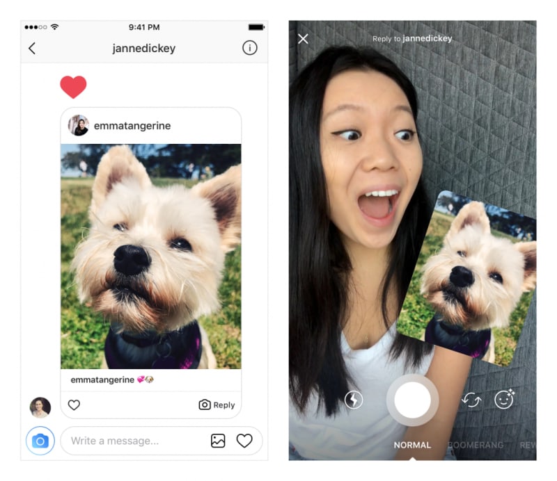 Instagram trasforma le immagini in adesivi quando rispondete ai messaggi diretti (foto)