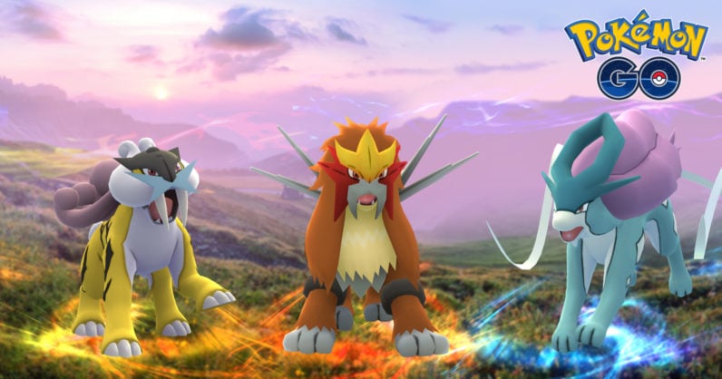 Su Pokémon Go sono in arrivo tre nuovi leggendari: Raikou, Entei e Suicune