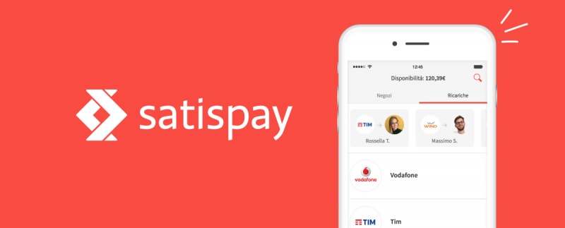 Satispay offre un cashback di 5€ su tutte le prime ricariche telefoniche, fino al 28 febbraio 2018 (foto)