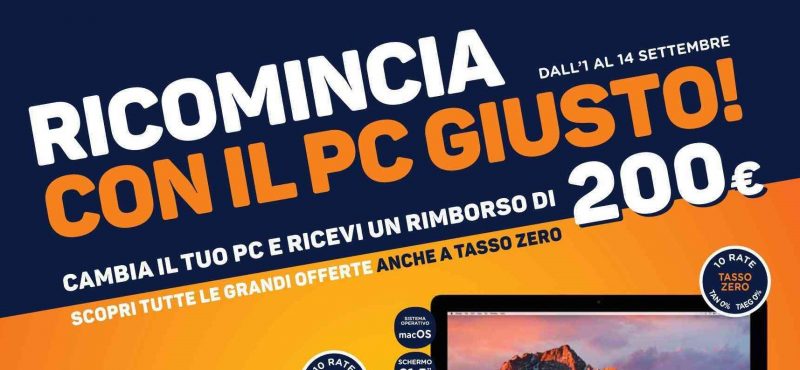 Volantino Unieuro: rottamazione PC con 200€ di sconto e offerte su smartphone e TV! (foto)