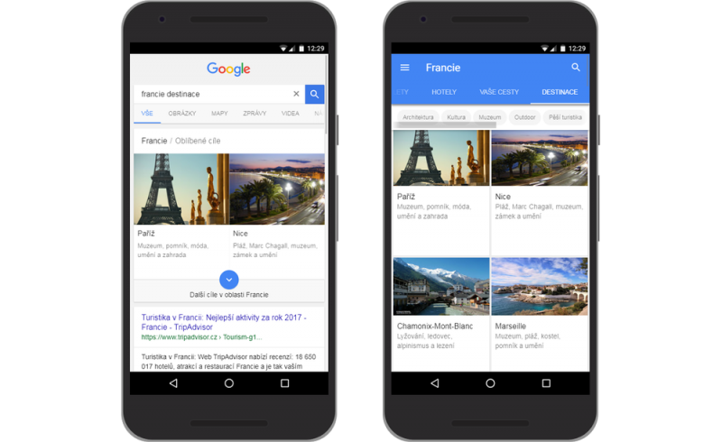 Google aggiorna i suoi servizi per i viaggi: Trips, che diventa in italiano, Flights e Destinations (foto)
