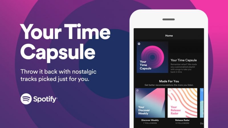 Spotify lancia Your Time Capsule: inno alla nostalgia con una scelta di brani dei vostri anni che furono