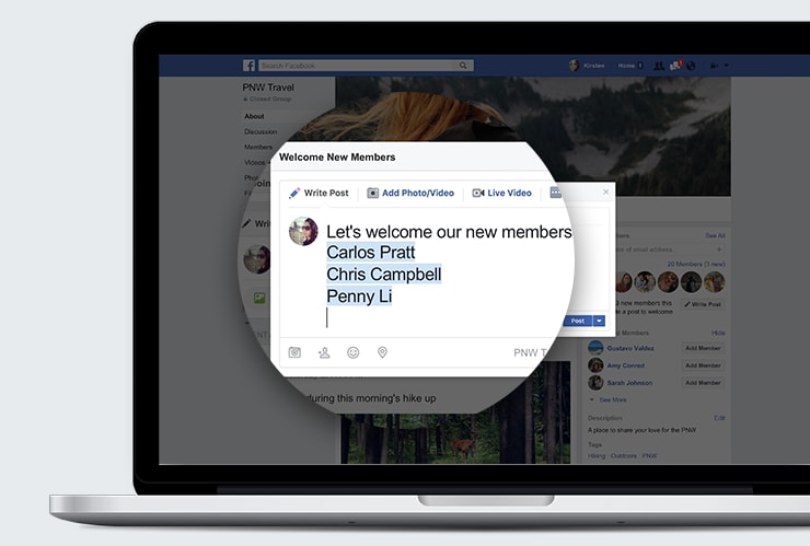 Facebook porta nuove funzioni nei Gruppi: messaggi di benvenuto, badge e controlli (foto)