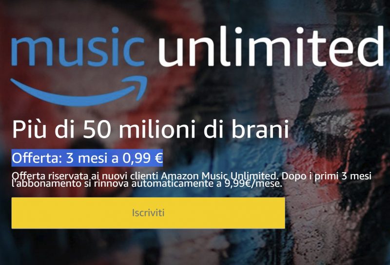 Galaxy J3 ed Yi Lite svettano nelle offerte Amazon di oggi, ma ci sono anche 3 mesi di Music Unlimited a 99 centesimi!