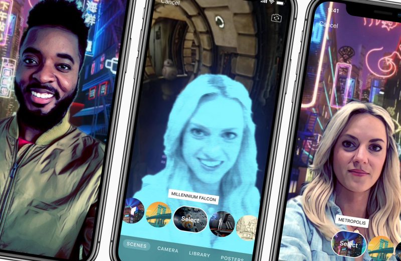 Clips porta le &quot;Scene per i selfie&quot; su iPhone X: tutti pronti per un autoscatto sul Millennium Falcon?