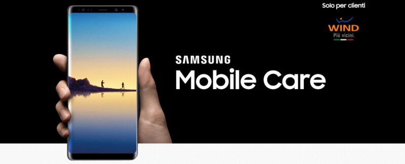 Per Natale Wind regala Samsung Mobile Care, garanzia aggiuntiva che copre anche i danni accidentali