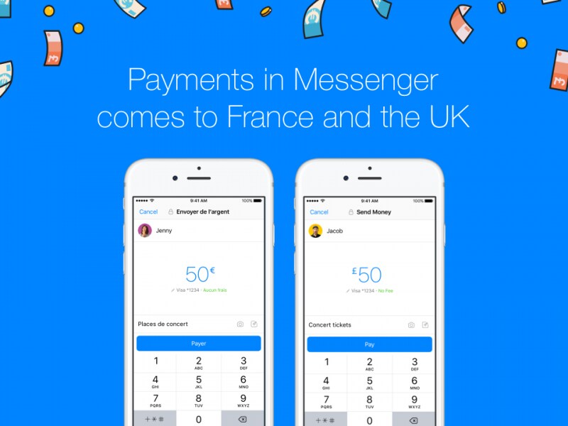Messenger: i pagamenti via chat arrivano anche in Francia e UK (video)