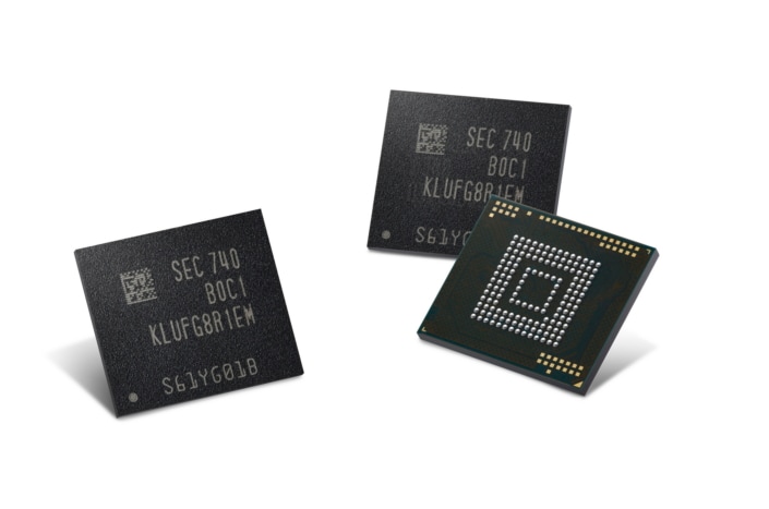 Samsung ha iniziato a produrre le sue memorie eUFS da 512GB