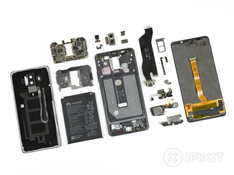 iFixit ha disassemblato Huawei Mate 10 Pro: più ombre che luci sul suo grado di riparabilità (foto)